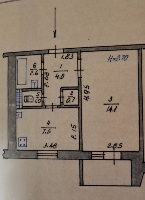 Термінова ! Продаж 1 кім.  квартири 17000$ БЕЗ % Музичі - зображення 1
