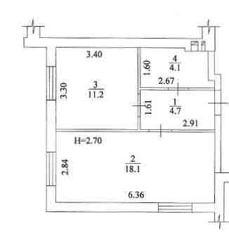 Перепланується в 2-кімнатну. ЖК Миру-3. Є-відновлення Є-оселя! Харьков