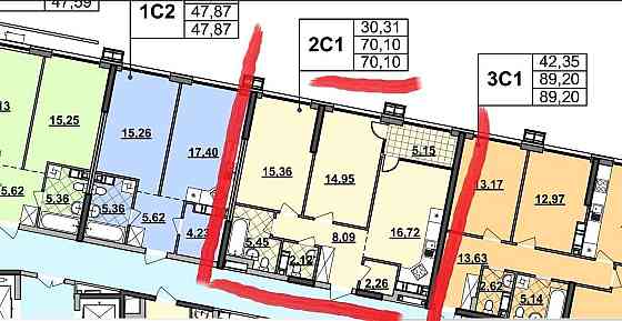 1к квартира, 55 м.кв ЖК Грейт, ЖК Great, будинок 5 Киев