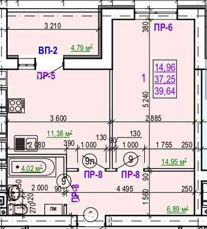 Продам одномнатную квартиру в новострое ЖК Валентиновская Дом 4.L Харьков