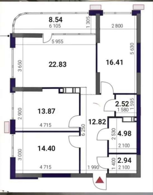 Продам 3к.квартиру ЖК Great, Грейт, Дніпровська набережна Киев - изображение 1