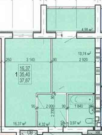 Продам одномнатную квартиру ЖК Птичка дом подключён.L Харьков