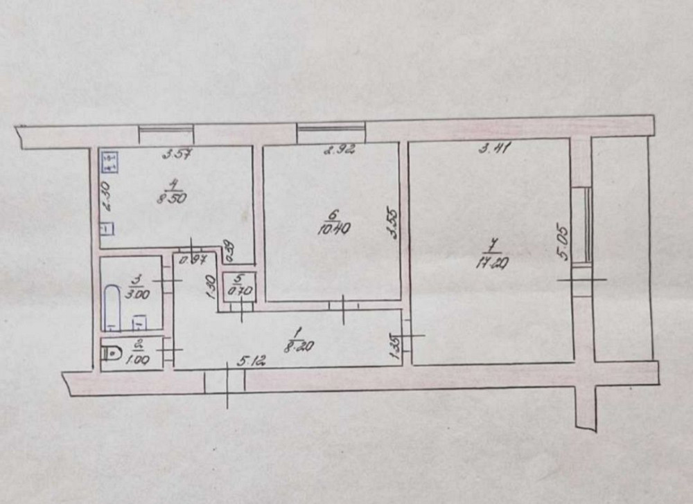 Продам квартиру 54m² з лоджиєю плюс гараж в дворі Первомайский (Харьковская обл.) - изображение 1