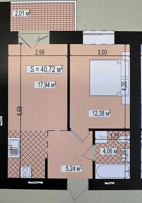 1-кімнатна квартира WEST TOWERS Ужгород - зображення 6