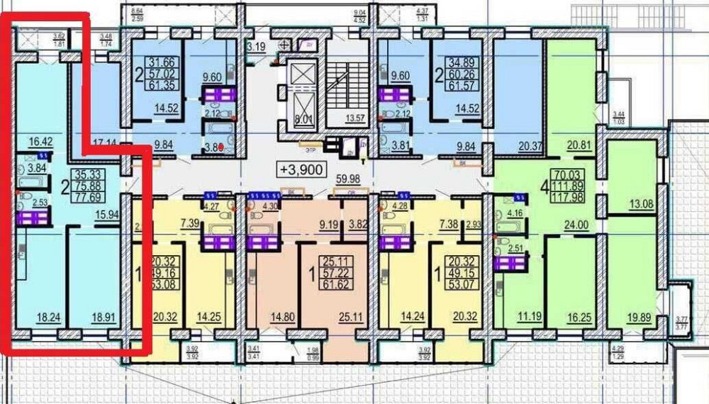 39000$ ДОМ СДАН! Продам 2 комн. квартиру 78 м2 ЖК Овис, Клочковская AB Харьков - изображение 1