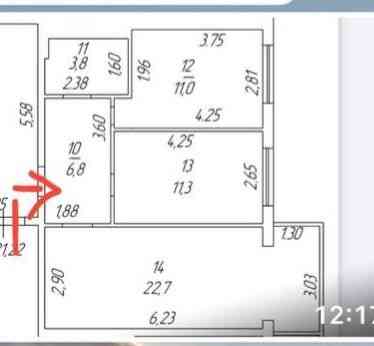 2-к квартира в ЖК "Акварель на Черёмушках", 55.6 м², 3 эт. Под Е-оселя Одеса