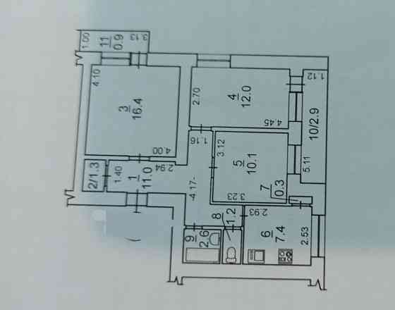 3 ком. ЮТЗ, ул.Николаевская- Космонавтов, 2/9, кирп,  "чешка", 32т Николаев