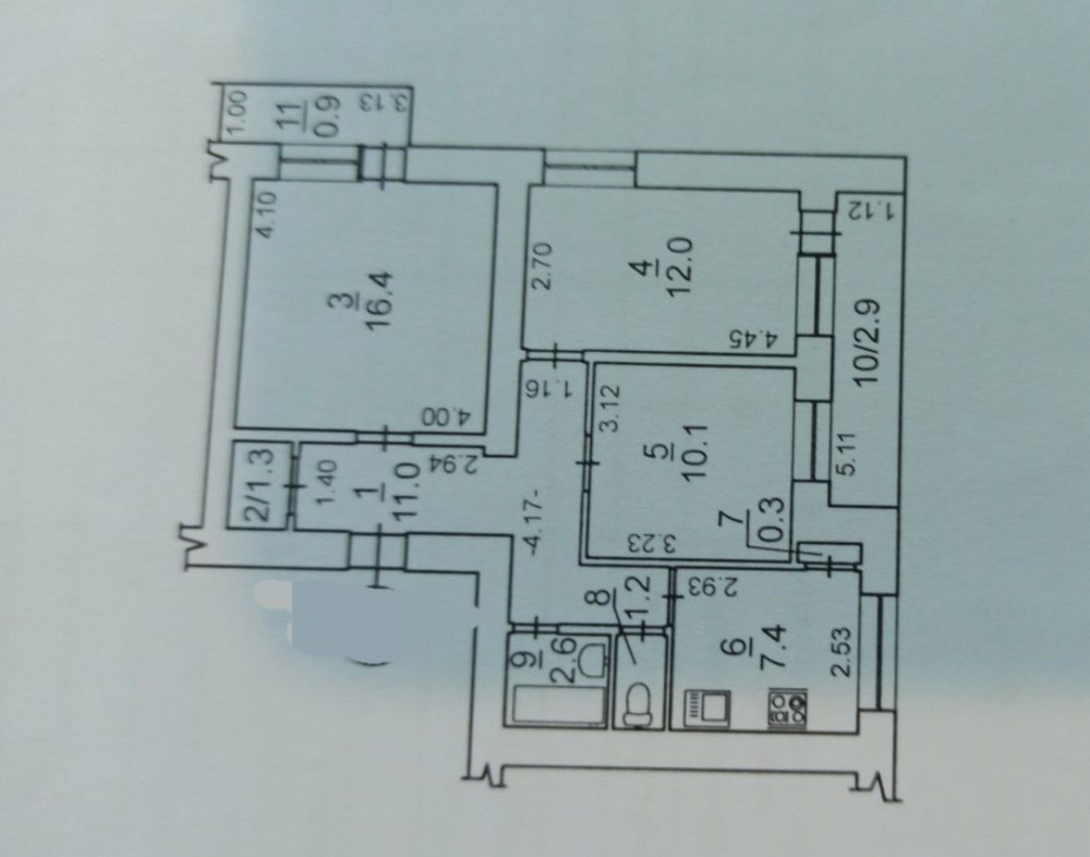 3 ком. ЮТЗ, ул.Николаевская- Космонавтов, 2/9, кирп,  "чешка", 32т Николаев - изображение 1