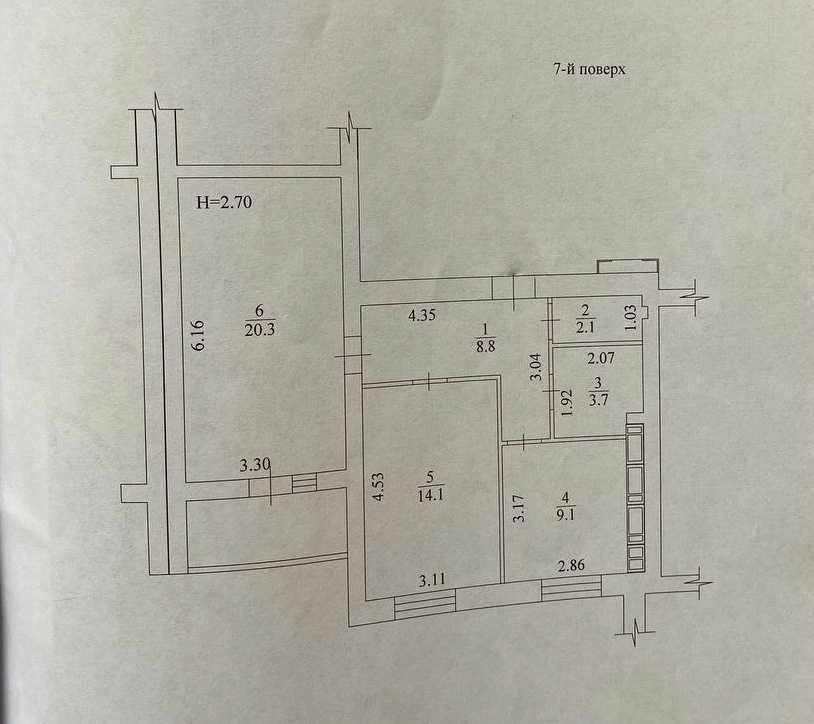 ЖК Левада 2, Продам 2 ком квартиру пл 60м2, этаж 7/16ти! Черновые! A Харьков - изображение 2
