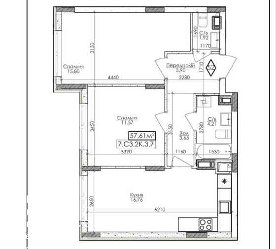 Продам двокімнатну квартиру Буча