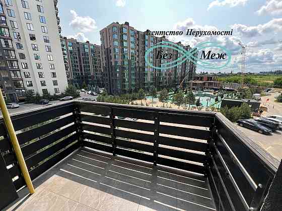 Оренда нової квартири 43м2 з видом на басейн  ЖК Уютний квартал. Софіївська Борщагівка