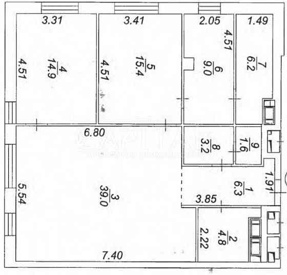 ТОП ціна! Продаж квартири 100.4 м2 в ЖК TRIIINITY, 1 БУДИНОК Київ