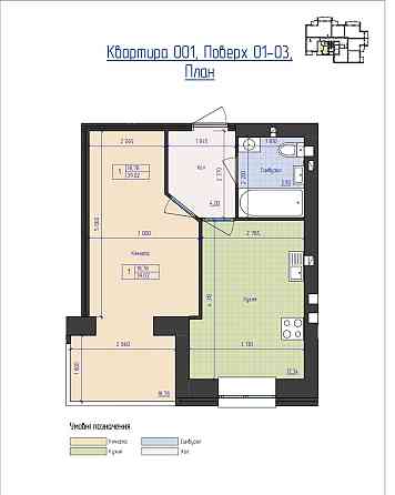 Продаж 1к квартири у ЖК Преміум Парк Житомир