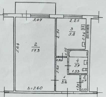 Квартира з балконом на Таїрова/ТЦ СітіЦентр. 2 поверх. Газова плита. Одеса - зображення 2