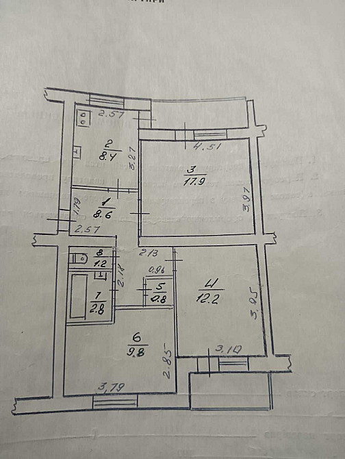 Ціну знижено!!! Продам 3 кімнатну квартиру Івано-Франківськ - зображення 2