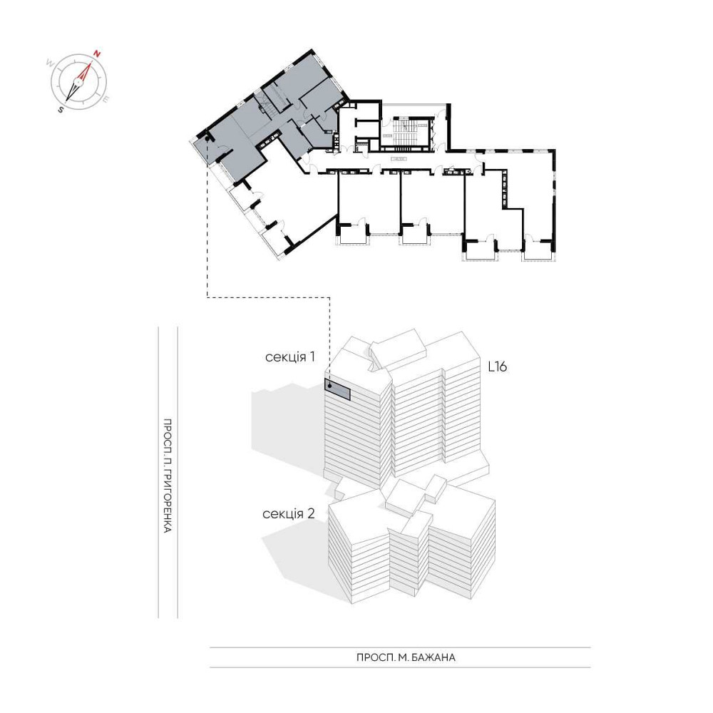 Ексклюзивний дворівневий пентхаус 165 м² з трьома спальнями Київ - зображення 4