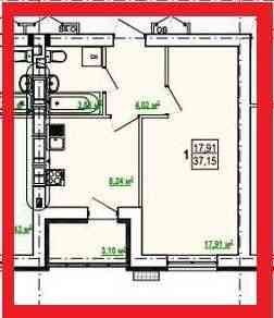 ДОМ С КОММУНИКАЦИЯМИ! Продам 1 комн квартиру 38м2, ЖК Гидропарк AB Харьков