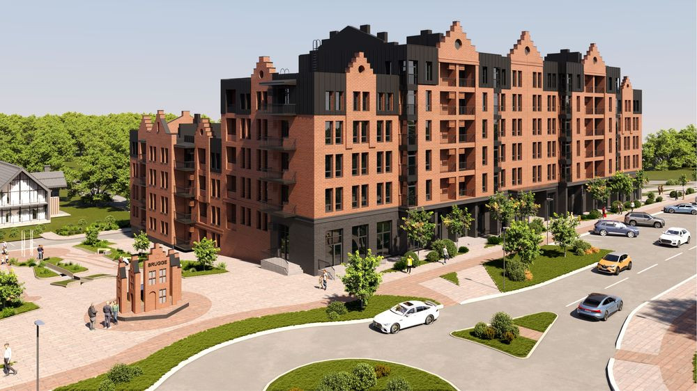 Простора однокімнатна квартира в новому житловому кварталі Брюгге! Ровно - изображение 1