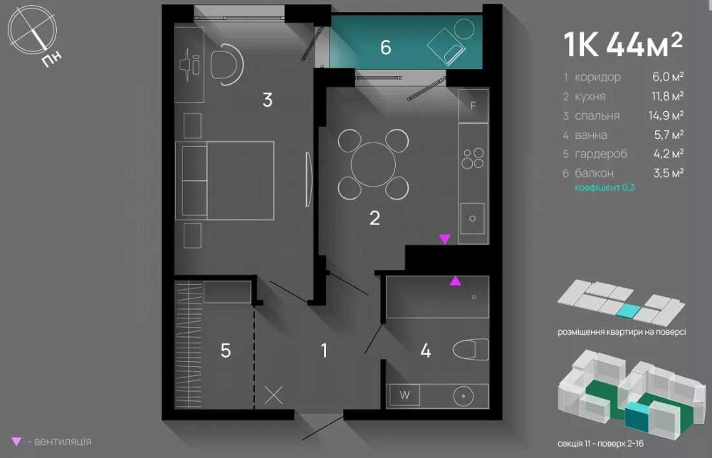 Квартира з розтермінуванням без додаткових переплат на 24 місяця Ивано-Франковск - изображение 2