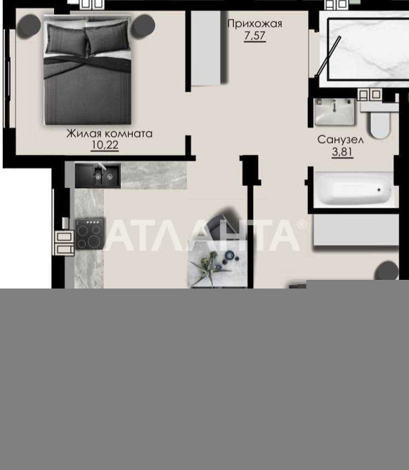 2-х ком.кв. с террасой в тновом доме ул.Марсельская Одеса - зображення 7