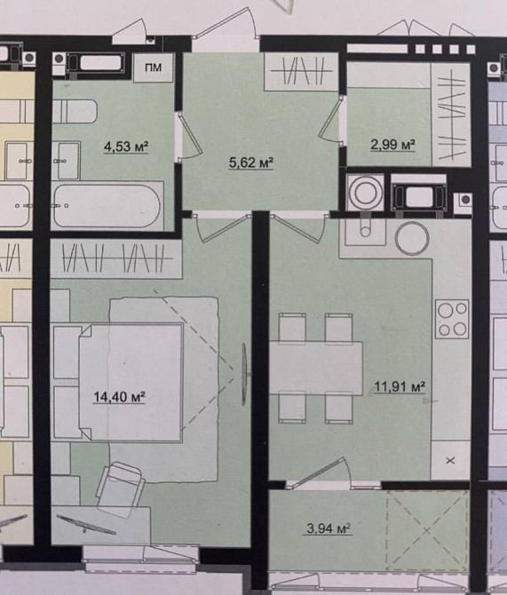 Продаж 1 кім новобудови у Зданому Будинку Чернівці - зображення 5