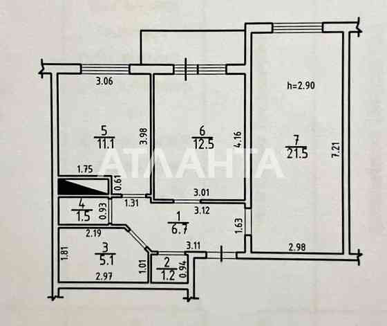Двухкомнатная квартира в новом, сданном  ЖК "58 Жемчужина" на Таирова Лиманка