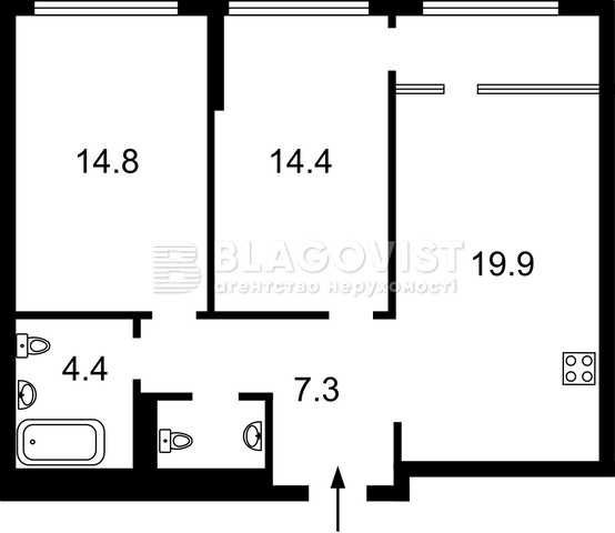 Продам чудову квартиру біля метро в ЖК Діброва Парк Київ Некрасова 10А Київ - зображення 8