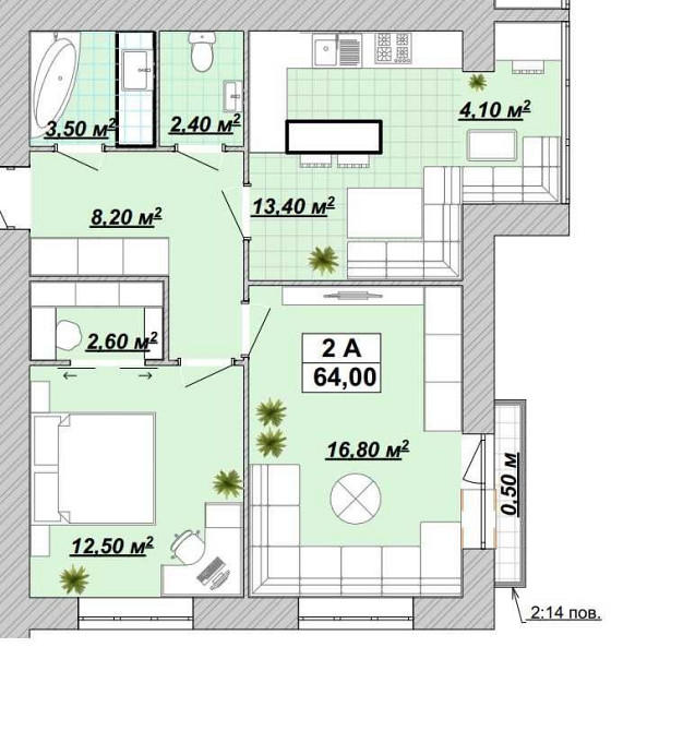Двокімнатна,центр міста,продам,новобуд,Галицька,2-кімн,Княгинин,парк Івано-Франківськ - зображення 3