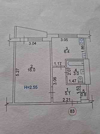 Продажа 1к квартиры 33 кв. м на ул. Энвера Ахсарова 18 Харків