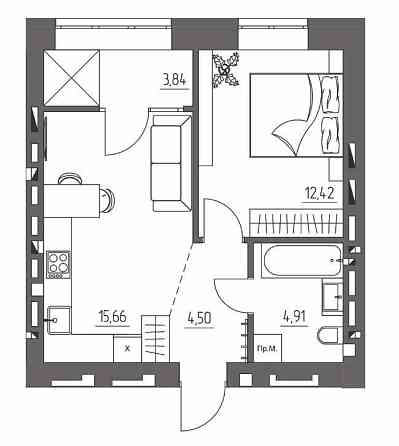 Продаж однокімнатної квартири в новобудові Ровно