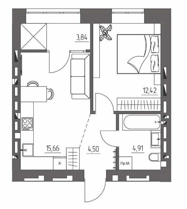 Продаж однокімнатної квартири в новобудові Ровно - изображение 2