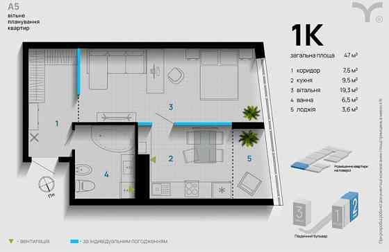 Терміново! Здана 1кім квартира в самому центрі, Бельведерська! 5поверх Івано-Франківськ