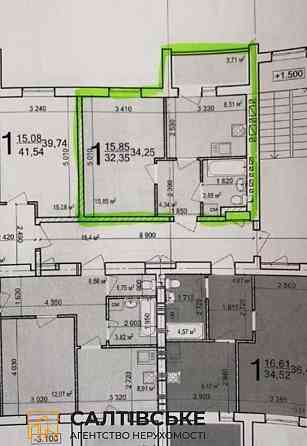 МС-0887 Продам 1к квартиру 35м2 в новострое ЖК Птичка на Салтовке Харьков
