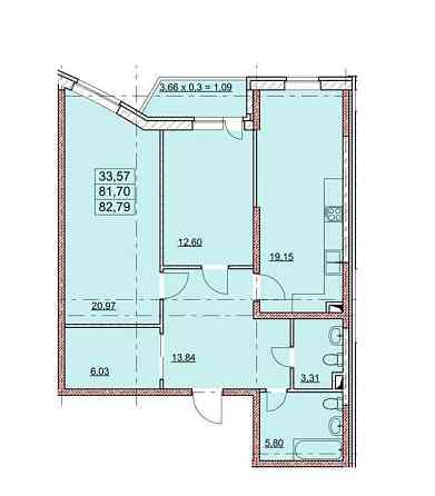 2к квартира в сданном доме в Аркадии. 8 этаж. 1063 у.е / кв.м Одеса
