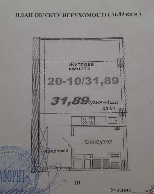 Продажа 1-к квартиры ж/м Победа, жк Фаворит Днепр - изображение 1