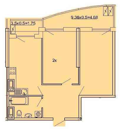 2к квартира с видом на море в ЖК Корфу. 10 станция Фонтана. Odesa