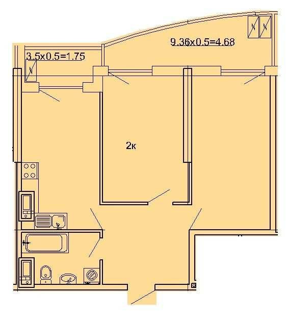 2к квартира с видом на море в ЖК Корфу. 10 станция Фонтана. Odesa - photo 5