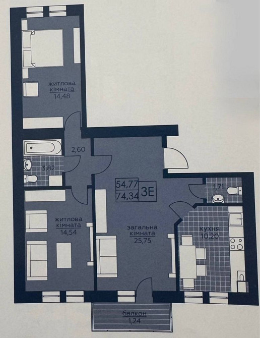 РЕАЛЬНА ЦІНА!! 3к квартира Буча - изображение 2
