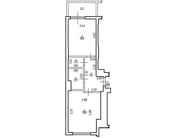 Однокімнатна квартира 54,7 м.кв. ВІД ЗАБУДОВНИКА, Ближній центр Львов