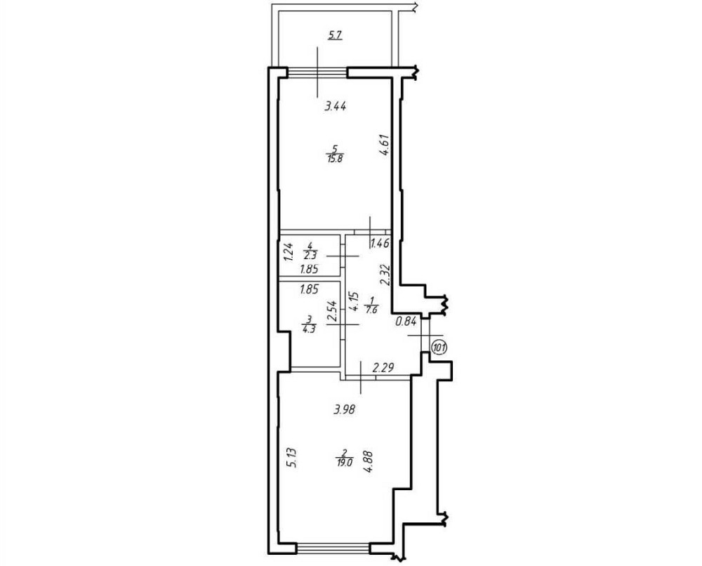 Однокімнатна квартира 54,7 м.кв. ВІД ЗАБУДОВНИКА, Ближній центр Львов - изображение 2