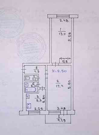 Продам 2к квартиру 17 квартал Карбишева 3 [ЄВідновлення] 