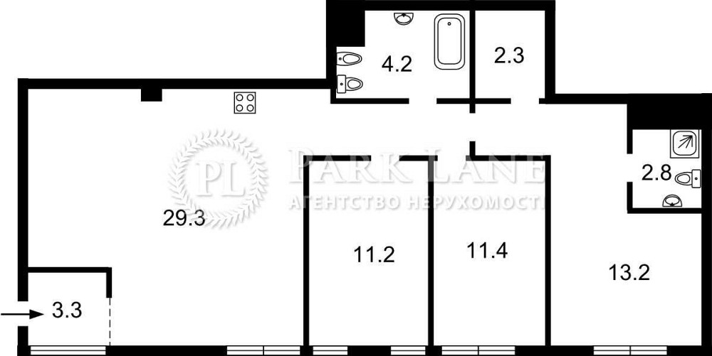 ЖК Сонячна брама Продам квартиру 3 спальні Голосіїво Бізнес клас ТОП Київ - зображення 3