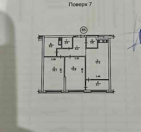 Велика 2-кімнатна квартира в ЖК Great з ремонтом і видом на Дніпро Київ