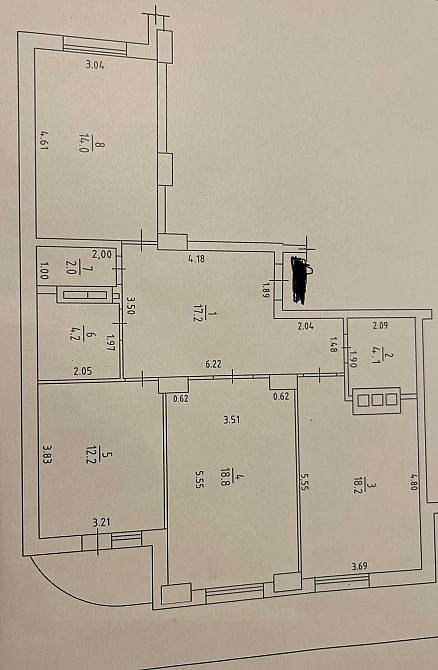 Поселок Котовского. ЖК Янтарный. 3 комн. 93 м. Ремонт. Иличанка - изображение 5