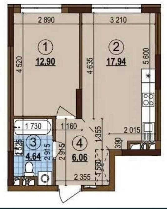 Найнижча ціна! 1-к квартира 42м2 ЖК Варшавський 3 Виноградар Нивки Київ - зображення 2