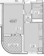 1 комн квартира с  ТЕРРАСОЙна Краснова в ЖК кКАДОРР СИТТИ новый дом Odesa
