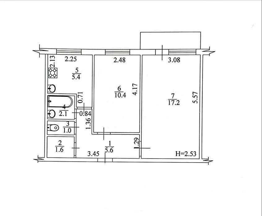 2х кімнатна квартира Каденюка Танкопія (403354) Харьков - изображение 5