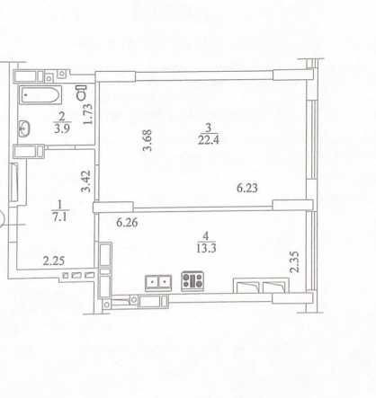 Простора 1к квартира 47м2 Котел в ціні Можна на ремонт Ирпень - изображение 2