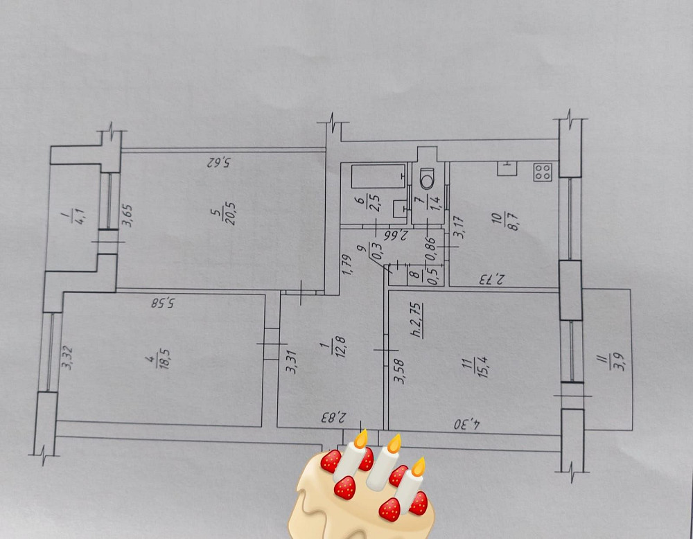 Продам 3 кімнатну квартиру в обкомівському будинку Сумы - изображение 8