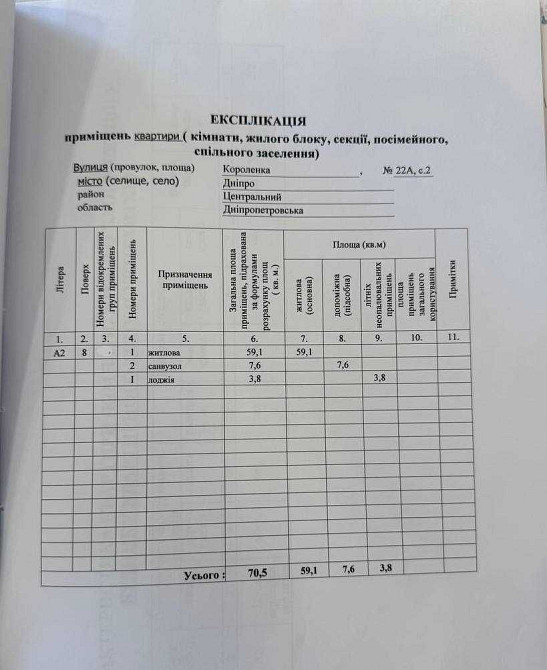 Продам 3к квартиру 70 м2 ЖК Женева Після будівельників Днепр - изображение 3